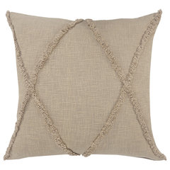 Tufted Trellis Decorative Square Throw Pillow, 20 x 20