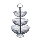 3-Tier Decorative Wire Basket Stand, 24"