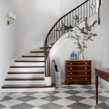 Lake Drive Tudor Grand Entryway & Staircase