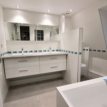 Rénovation de deux salles d'eau dans une maison à Courbevoie