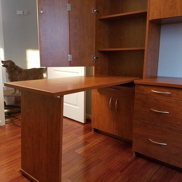 Home Office with a Murphy desk and Murphy Bed combo