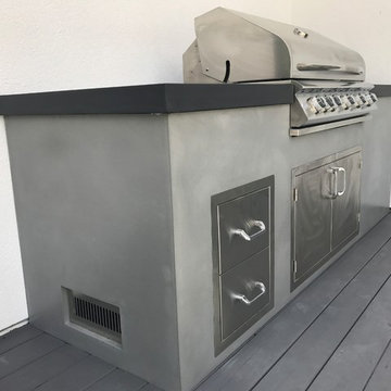 Smooth Finished Outdoor Kitchen