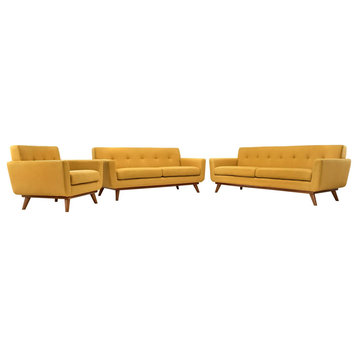 Giselle Citrus Sofa Loveseat and Armchair Set of 3
