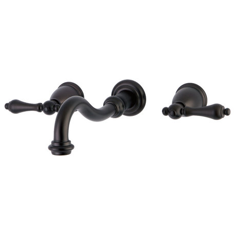 KS3025AL Restoration Two-Handle Wall Mount Tub Faucet, Oil Rubbed Bronze