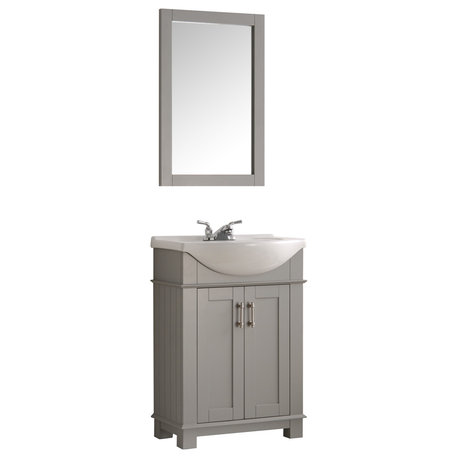 Fresca Hartford 24" Gray Traditional Bathroom Vanity