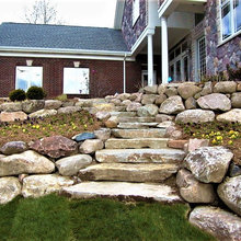 Rock Garden Path On Slope / Stairs