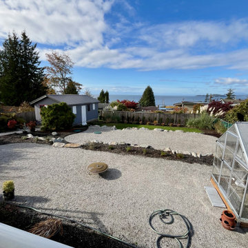 AFTER - Looking over 3 levels of functional garden space