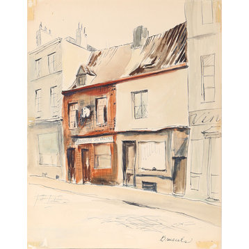 Eve Nethercott, Brussels, P5.28, Ink And Watercolor Painting
