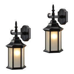 Door Corner - Oil Rubbed Bronze Outdoor Patio/Porch Exterior Light Fixtures, Set of 2 - Outdoor Wall Lights And Sconces