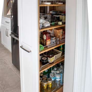 Greenfield Cabinetry White Kitchen, Office Area and Pantry Storage