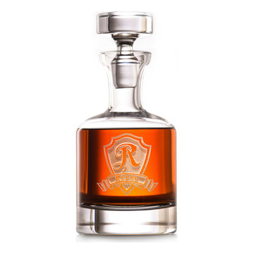 Custom Engraved Barware Glasses, Personalized Home Bar Glassware