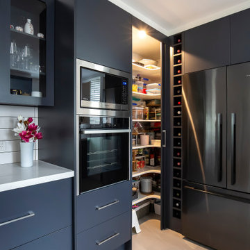 Kitchen with Charcoal Laminex Doors