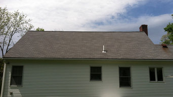 Before & After Roof Washing in Franklin, MA