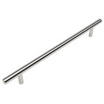 Cosmas - Cosmas 404-224CH Polished Chrome Slim Line Euro Style Bar Pull - Manufacturer: Cosmas