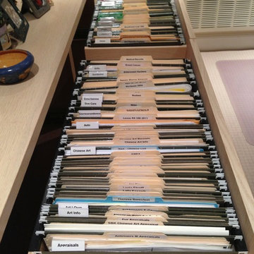 Organizing Files/Paper in a Home Office (AFTER PHOTO)