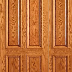 Prehung Entry Mahogany 4 Panel, Arch Panel, One Sidelite Door - Front Doors