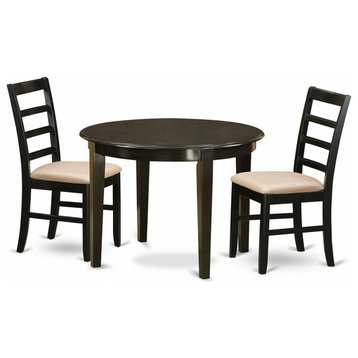3-Piece Small Table Set, Small Table and 2 Dinette Chairs