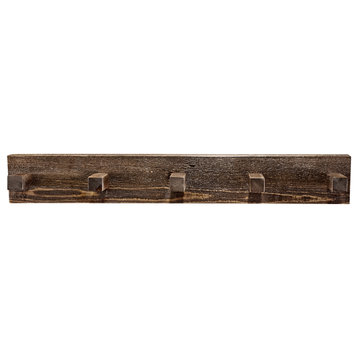 Homestead Collection Coat Rack, Stain and Clear Lacquer Finish, 3'