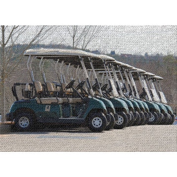 Golf Carts Area Rug, 5'0"x7'0"