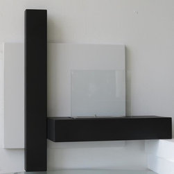 "Manhattan" Wall Mounted Ventless Ethanol Fireplace - Indoor Fireplaces