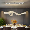 MIRODEMI® Alassio | Creative LED Chandelier in the Shape of Ribbon, Gold, L39.4xw9.8xh59.1", Cool Light, Dimmable