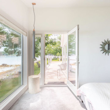 Out-dated camp becomes a stunning waterfront home - Belfast, Maine