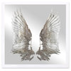 Oliver Gal "My Silver Wings" Framed Mirror With Printed Art, 20x20