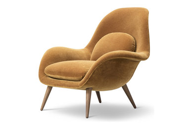 Fauteuil scandinave Swoon de Fredericia