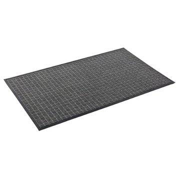 Water Retainer Charcoal Doormat, 3'X5'