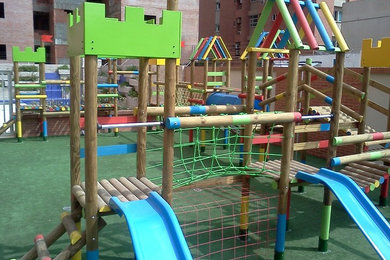 Wood Playset in Malbec building in Barranquilla