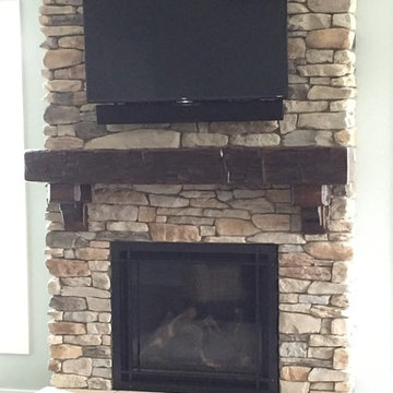 Rustic Fireplace