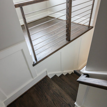 Project #72 | Modern Staircase with Horizontal Steel Rod Railing