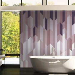 Crystalline Amethyst 2 Installation - Mosaic Tile