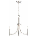 Maxim Lighting - Maxim Lighting Lyndon - 3 Light Chandelier, Satin Nickel Finish - This transitional style chandelier collection featLyndon 3 Light Chand Satin Nickel *UL Approved: YES Energy Star Qualified: n/a ADA Certified: n/a  *Number of Lights: Lamp: 3-*Wattage:60w E12 Candelabra Base bulb(s) *Bulb Included:No *Bulb Type:E12 Candelabra Base *Finish Type:Satin Nickel
