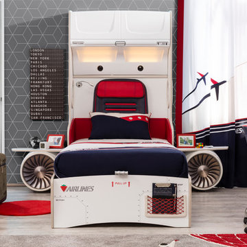 First Class Airplane Kids Bedroom