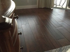 Real Wood Floor Vs Ceramic Look Tiles We Just Put Wood Look Tile Throughout The Main Part Of Our Home Love Way It Looks And Ease Care