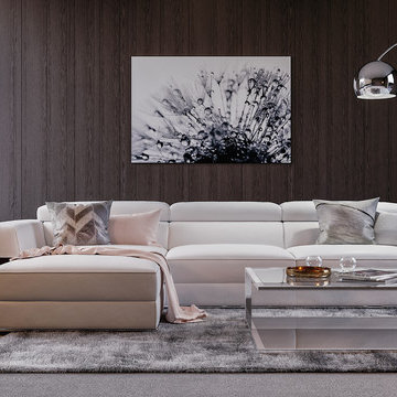 Bergamo Sectional White Sofa