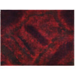 Bareen's Designer Rugs - Overdyed Color Reform Skaggs Drk. Red/Blue Wool Rug, 7'11 x 9'10 - Masterfully hand-knotted by skilled artists, this over dyed hand knotted rug highlights careful attention to detail and color to create a remarkable chromatic composition. Each rug is hand knotted using centuries old techniques and mellowed down by the natural energy of the sun. While retaining the original design each rug is given a unique artistic composition by over dying and washing each rug in remarkable color palette to produce a bolder, brighter, modern and saturated look. The modern inspired look with rich, luscious detailing, vibrant feel and a show-stopping palette with saturated colors provides an unexpected decor twist. The historic and timeless appearance of this collection offers an exquisite quality of one-of-a-kind artistic rugs.