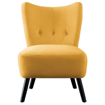 Davi Accent Chair, Yellow
