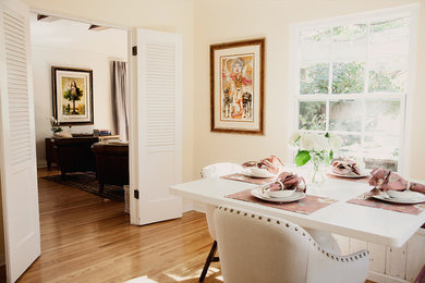 Elegant dining room photo in Los Angeles