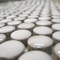 Mosaic - Cerastone Circles White and Pearl - Home Decor