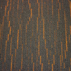 Nylon Carpet - Electric Waterfall Hendrix Orange - Carpet Tiles
