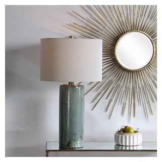 Callais One Light Table Lamp, Brushed Nickel - Contemporary - Table Lamps -  by LAMPS EXPO