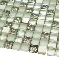 Fancy and Shiny Square Glass Mosaic Tile - Home Accessories & Decor