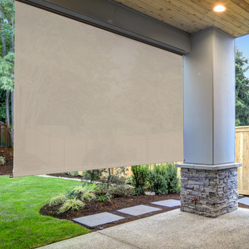 Cordless Outdoor Sun Shades (PVC - PVC Coated Polyester Fabric)