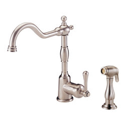 Danze Opulence&trade; Single Handle Kitchen Faucet with Spray - Kitchen Faucets