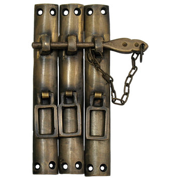 Three-Piece Lock With Chain, Large