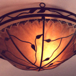Twig & Leaf Stem Ceiling Mounted Light - Flush-mount Ceiling Lighting