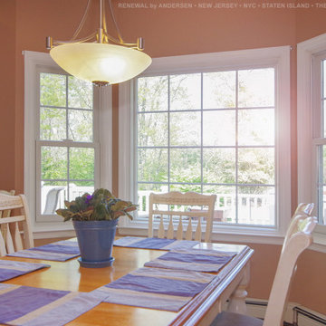 Pretty Kitchen Dinette with New WIndows - Renewal by Andersen NJ / NYC