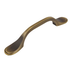 Cosmas - Cosmas 9533BAB Brushed Antique Brass Cabinet Pull - Cabinet And Drawer Handle Pulls